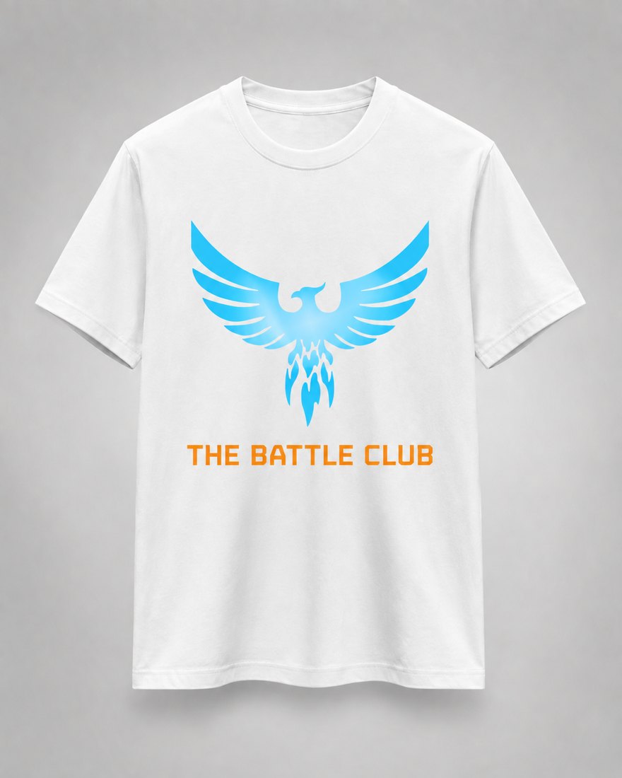 Футболка «Фенікс The Battle Club» — колір білий, мерч The Battle Club